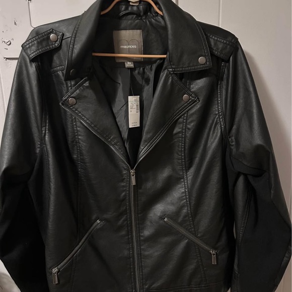 Maurices Black Leather Jacket - Picture 1 of 2